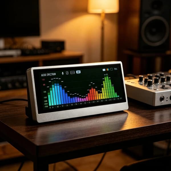 Berøringspanel Skjerm Lydspektrum Display Analog Pekernål 4,6 Tommer for Studio