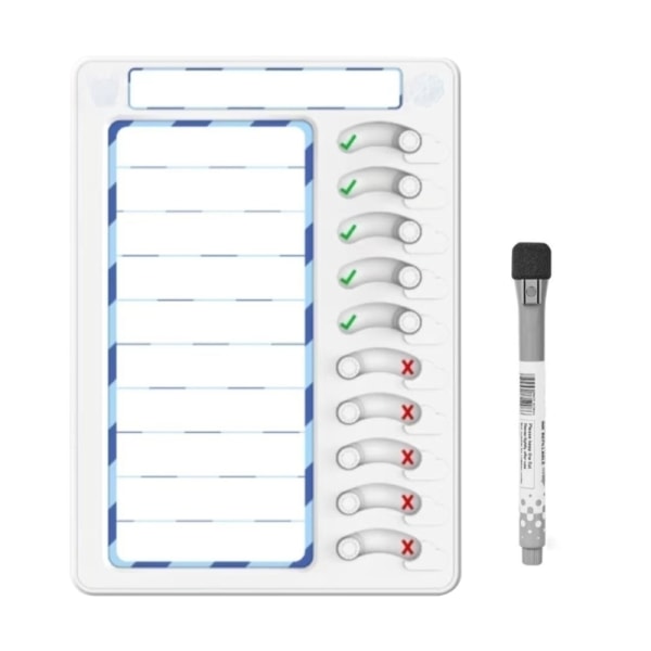 Sysslor diagram för barn Rutinmässigt schema Styrelseplanerare Att göra Lista Chore Board Gift Blue