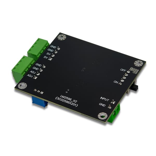 Dobbelt Output LM2596 Potentiel Regulator 5V Modificerbar Effektiv Nedstigningsprocessor Komponent