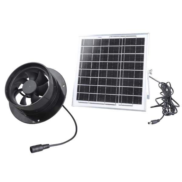 8W Solcellevifte 12V Børsteløs Motor Stille Ventilasjon For Garasje