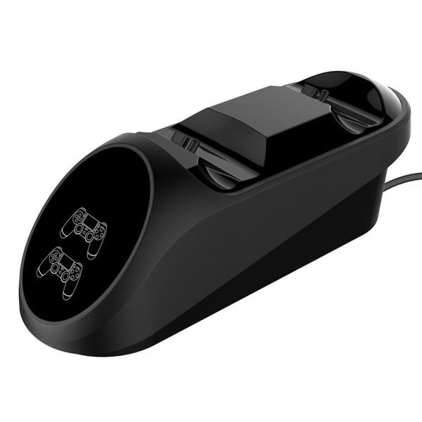 Dubbel USB laddare för dockningsstation med LED-ljus för / Slim / Pro Controller Spelhandtag Tillbehör