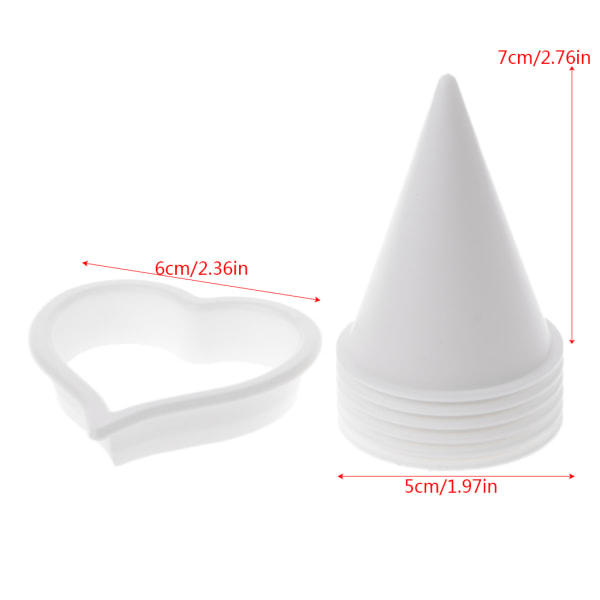 7 st/ set Plast Calla Lily Blomma form Fondant Cookie Cutter Bakverktyg
