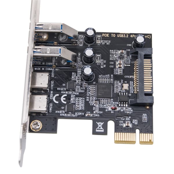 PCIE til USB 3.2 Udvidelseskort Understøtter WINXP WIN7 WIN8 WIN10