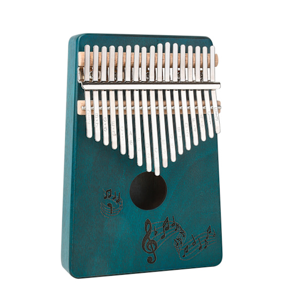 Puinen Kalimba-instrumentti, kannettava 17-näppäiminen sormipiano, musiikillinen pianotyökalu Blue Bote