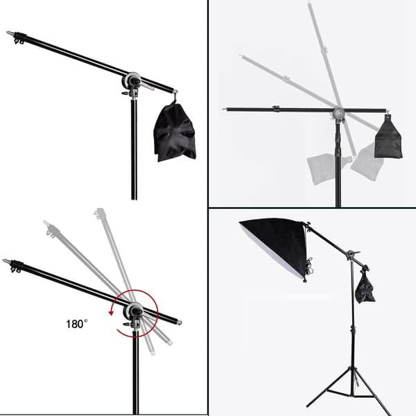 Foto Video Studio Boom Arm med Sandpose til Præcis Lyspositionering