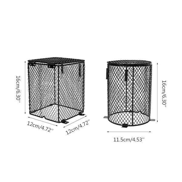 Reptiles Heat Lamp Guard Keramisk Heat Bulb Lampeskærm Reptiles Heater Bulb Cover 2