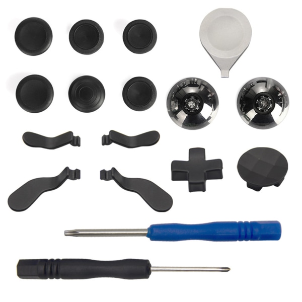 Sett med 17 utskiftbare padler, reservedeler i rustfritt stål for -Xbox One Elite Controller Series 2