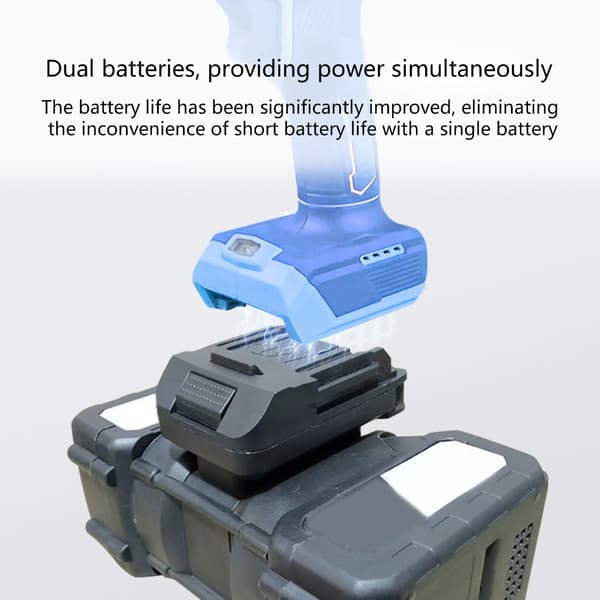 Høyeffektiv dobbel 18V batteriadapter for BL1815 BL1830 BL1840 BL1845