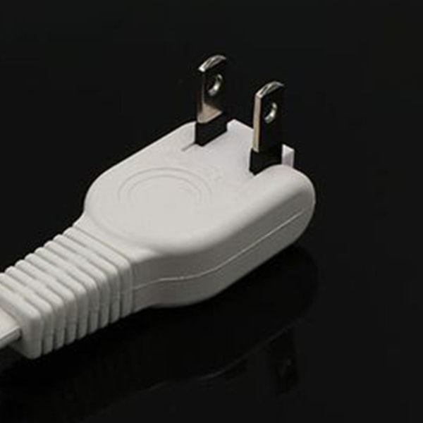 180 graders roterande power Strömuttag 1 till 2 power för resor och hemmabruk Bekväm 110V 220V White - US Plug 2m