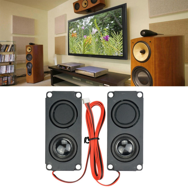 2Pieces Square Audio Speaker Mini Ljud/Audio System ECO Friendly Material