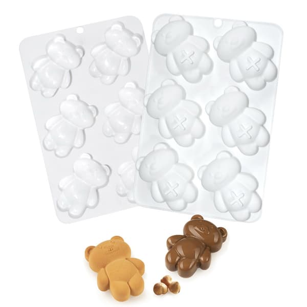 Fleksibel silikon mousse kakeform non-stick bakeform for bjørneformede godbiter