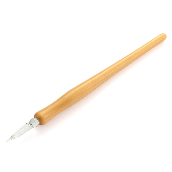 Oblique Calligraphy Dip Pen Holdare Multi-Fits Mässingsfläns Engelsk spetsig penna