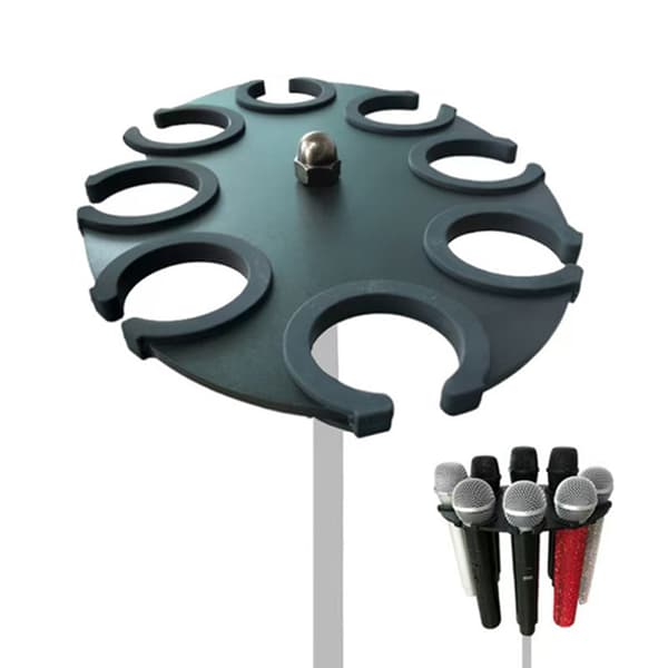 Bordmikrofonstativ for flere mikrofoner, justerbart fra 20 til 32 cm