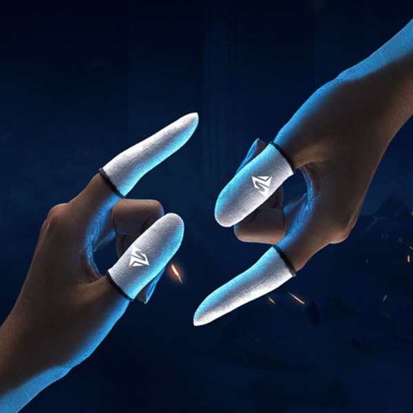 Gaming Mobile Controller Finger Tummen Sleeve Anti-Svett Andas Fiber Cover