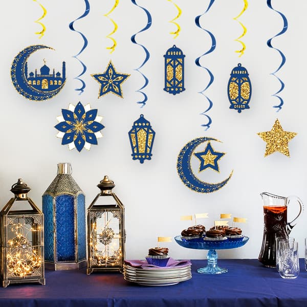 Glitter Swirls Takdekorasjon for Bryllup Bursdag Temafester
