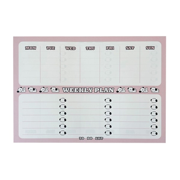 To Do List Planner Notesbog 50 udaterede ark Akademisk planlægger for studerende null - A