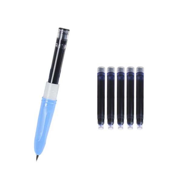 5 st JinHao bläckpatroner reservoarpenna påfyllning i svart/blått skrivverktyg Black