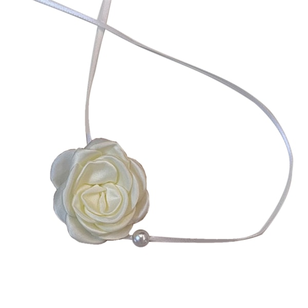 Mode Pretty Girls Band Rep Halsband Kvinnor Gothic Stretch Choker Smycken Rose Flower Halsband Jubileumspresent