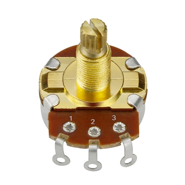 Mini Potentiometer Bajonett Kort Delad Axel Gitarr Kontroll Ton Volym Delar
