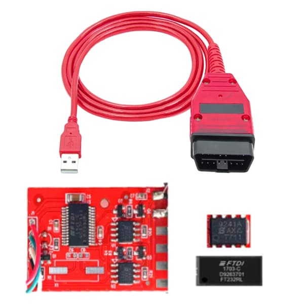 Global OBD2-leser for 16-pinners J1962-kobling Win7 Consistent Chart UNIT Stir