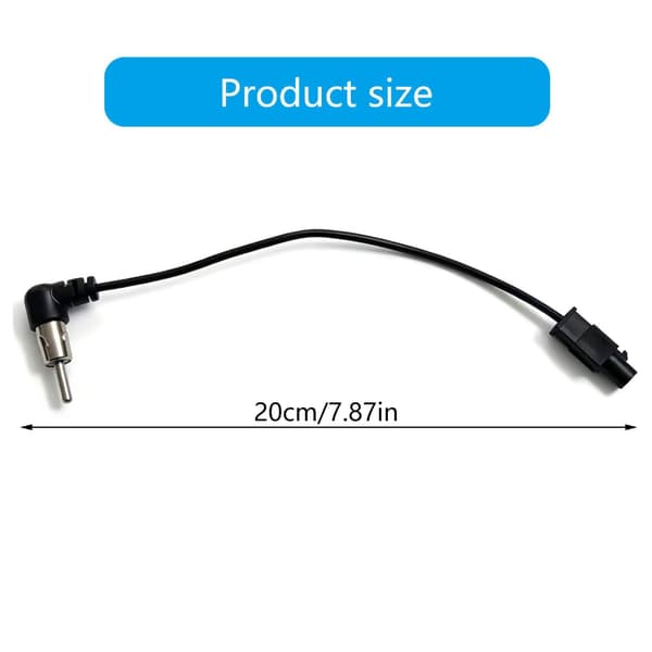 Bilradio Antenneadapter Fakra Z Han Hun til DIN Stikforbindelse 20cm
