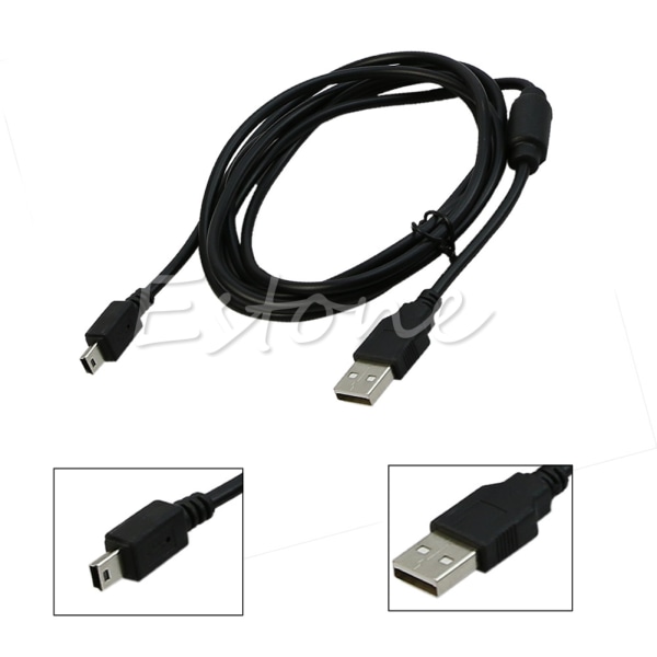 1,8 m USB laddningskabel Gaming USB laddare sladd för PS3 Handtag trådlös spelkontroll