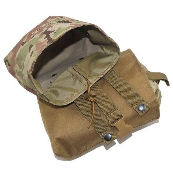 Dump Pouch Dragkedja Magasin Utility Väska Fällbar Midjeväska Rulla Upp Dump Pouch ArmyGreen