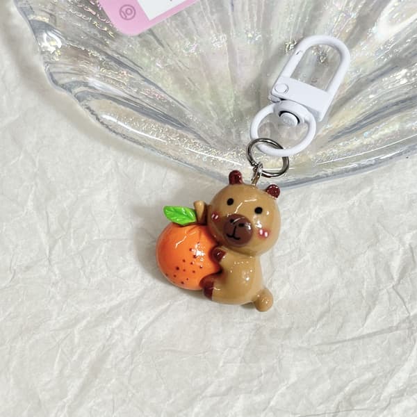 Capybara Nyckelring Berlock Väskberlock för Plånböcker Handväskor Väskaccessoarer Present