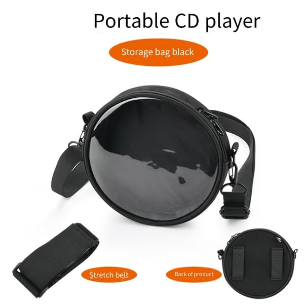 Resevänlig Kompakt CD-spelare Fodral Förvaringslösning Förstärkt Oxford