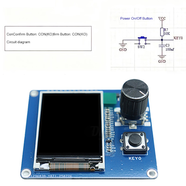 EC11 Rotary Encoding Integreret 2-tommers TFT LCD Display Modul IIC SPI