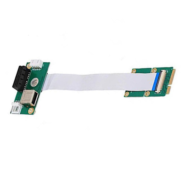 Kompakt Mini PCI E til PCI E 1X forlængerkabel til pladsbesparende design