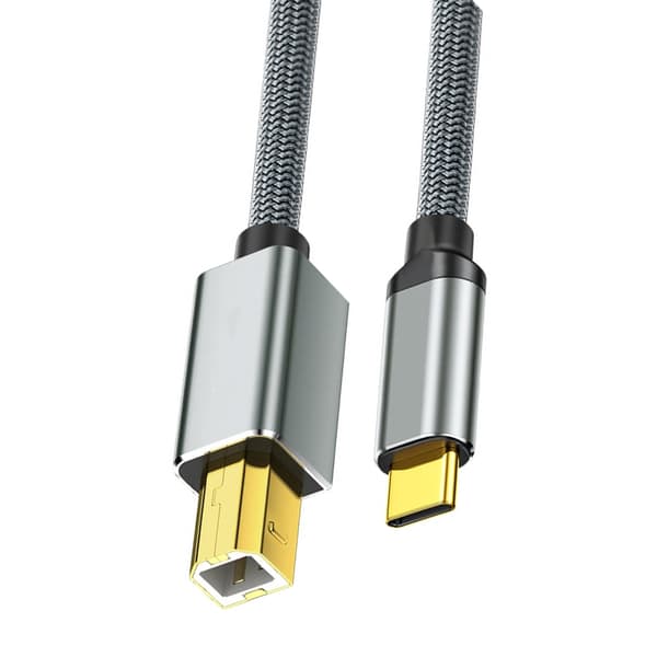 Type C skriverkabel USB 2.0 hann til USB B hannkabel skannerledning data