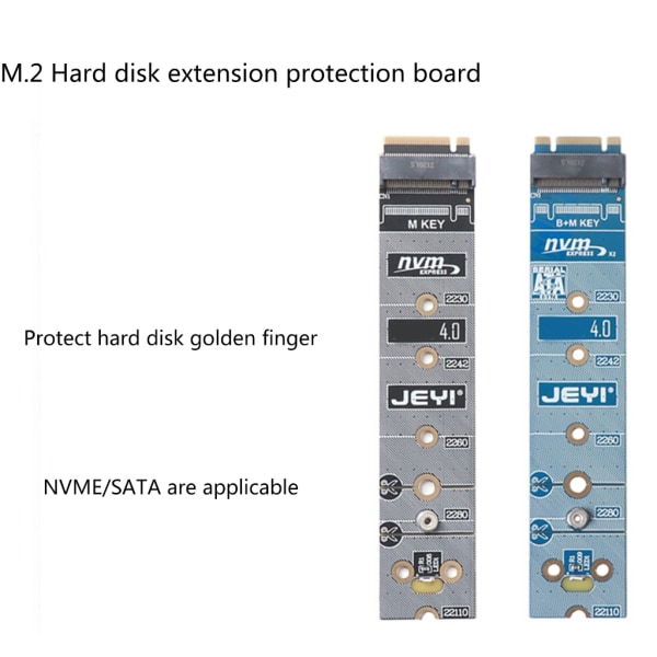 40Gbps M.2 SSD-adapter M.2 PCIE X4 NVME SSD-omvandlarkort 2280 till 22110 Solid State hårddiskförlängningsstödplatta
