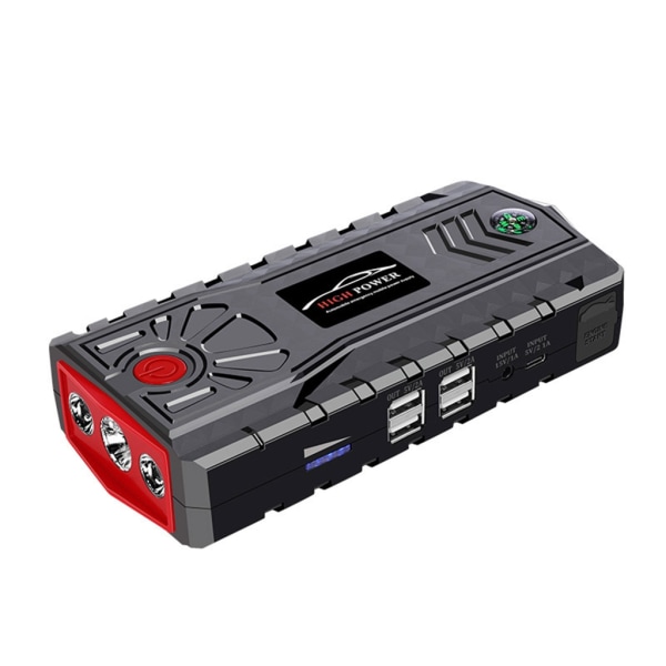 Car Jump Starter Power Bank Pack Portabel Auto Battery Booster Snabbladdare 12V Nödläge med LED-ljus Startenhet Standard Toolbox