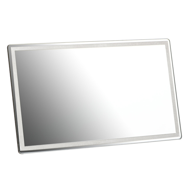 Skjønnhetsspeil for solskjermspeil 4,3x2,5in/5,9x3,1in High-definition rustfritt stål Universal selvklebende for jenter
