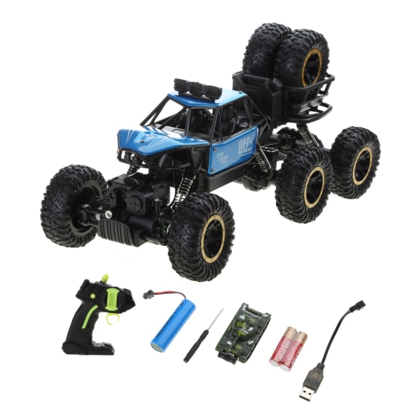 Fin fjärrkontroll leksaksbil Intelligent behandla leksak speciellt för ålder 5-12 Utsökt modell öken terrängfordon Blue
