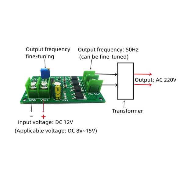 Multifunktionel 12V Regulator Driver Kredsløbskort Tæt Størrelse 100W Kapacitet