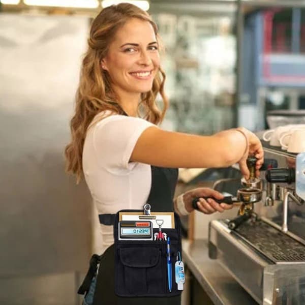 Server Väska Restaurang Servitör Midjeväska Pengarpåse Restaurang Förklädesväska