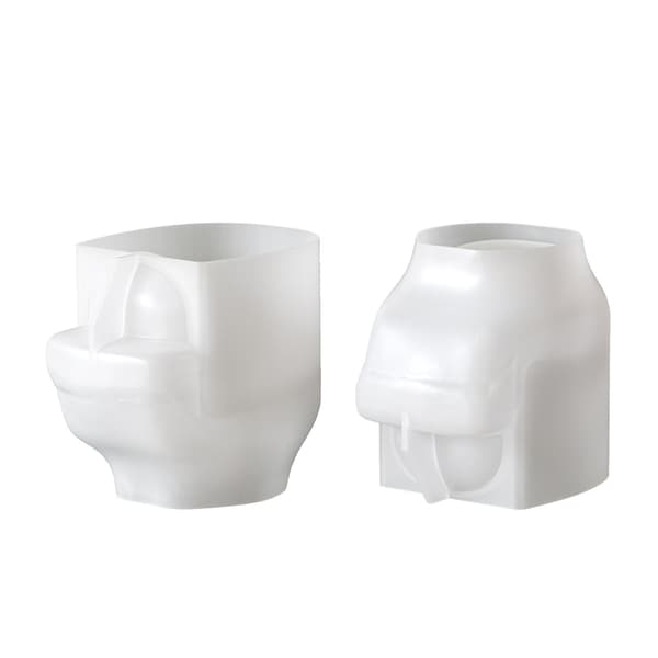Morsom Closestool silikonform for hjemmelagde stearinlys, såper og bakverk