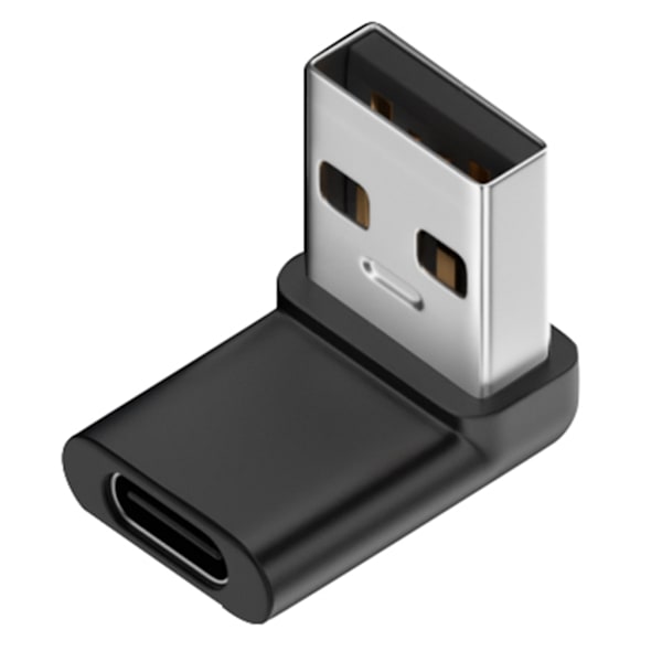 90 grader lige op og ned vinklet USB3.0 han til type C hun forlængeradapter til bærbar pc opladere forlængelseskonverter