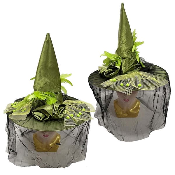 Tilpasset Hat Halloween Heks Hat Maskerade Troldmandshat