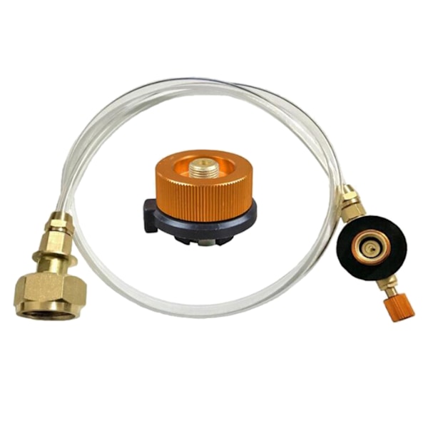 Utendørs gasskomfyr Camping komfyr Propan påfyllingsadapter for brenner LPG flat sylinder for tank kobling beholder adapter Lagre metallrør forsyninger Set