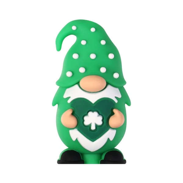 40 3D silikonpärlor för St. Patrick's Day