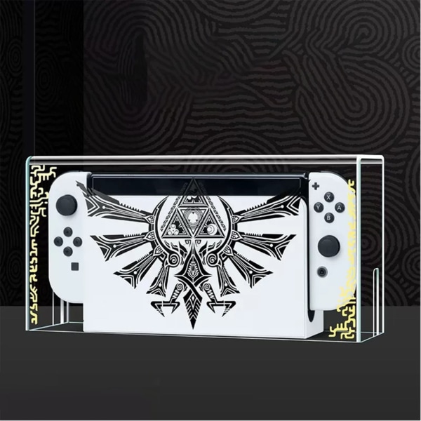 Støvdæksel Luminiferous Base Box for Switch/OLED Acryl Host Protective Sleeve