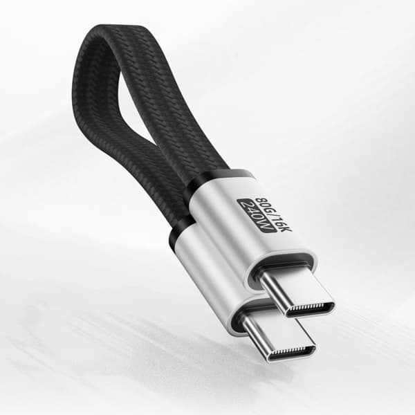 Premium 240WPD USB4 Type C-kabel i aluminiumslegering med magnetisk snapdesign