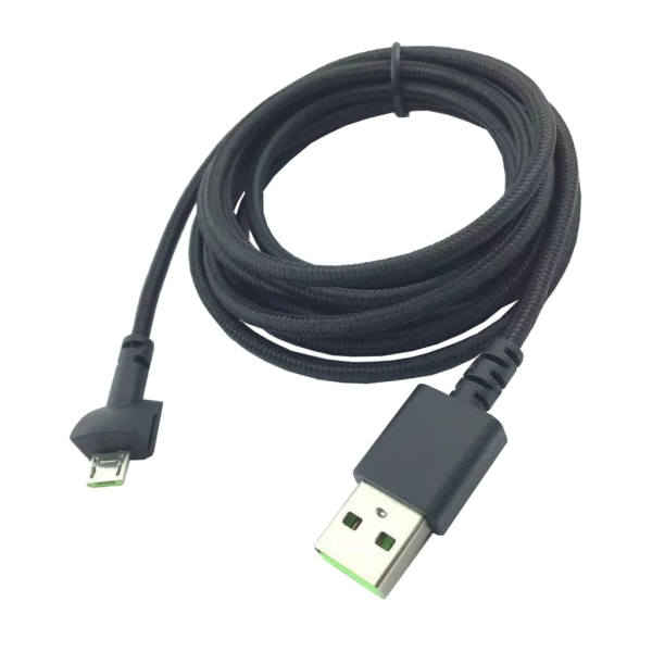 Nylonflettet mikro-USB-ladekabel for Seiren minimikrofon Høyhastighets mikro-USB-ledninger Erstatning av mikrofonledning