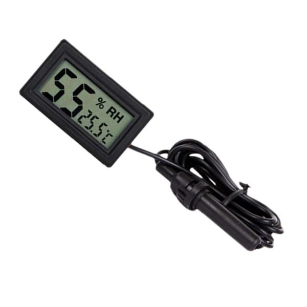12V 5V digital temperaturmätare -50 till 110 Celsius LED-display termoelement temperatursensor TPM-10 FY-10 2M-3M-5M Black