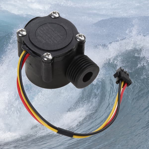G1/2\" 1-30L/min DC5V Vannstrømningssensor Flowmåler Hall Flow Sensor Bryter
