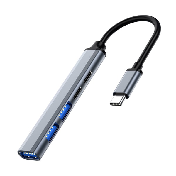 USB Hub Typ C Adapter 5 i 1 Portable Space Aluminiumlegering 1x3.0+2x2.0 USB PD Typ C Portar för telefon Notebook Extender