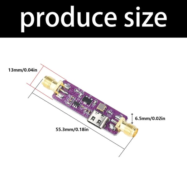 1090MHz ADS B Signal Aktivt Filter Modul 21dB 5V SMA Interface